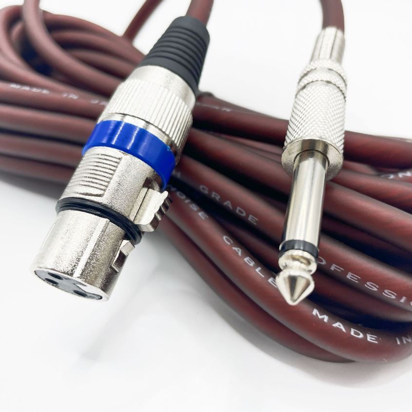 Dây Canon nâu xịn cho Micro đầu 6.5 ly dài 5m